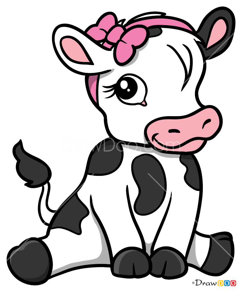 How to Draw Calf, Baby Animals